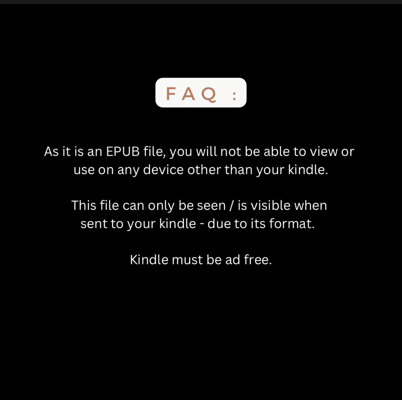 TO WHATEVER END TOG KINDLE SCREEN SAVER