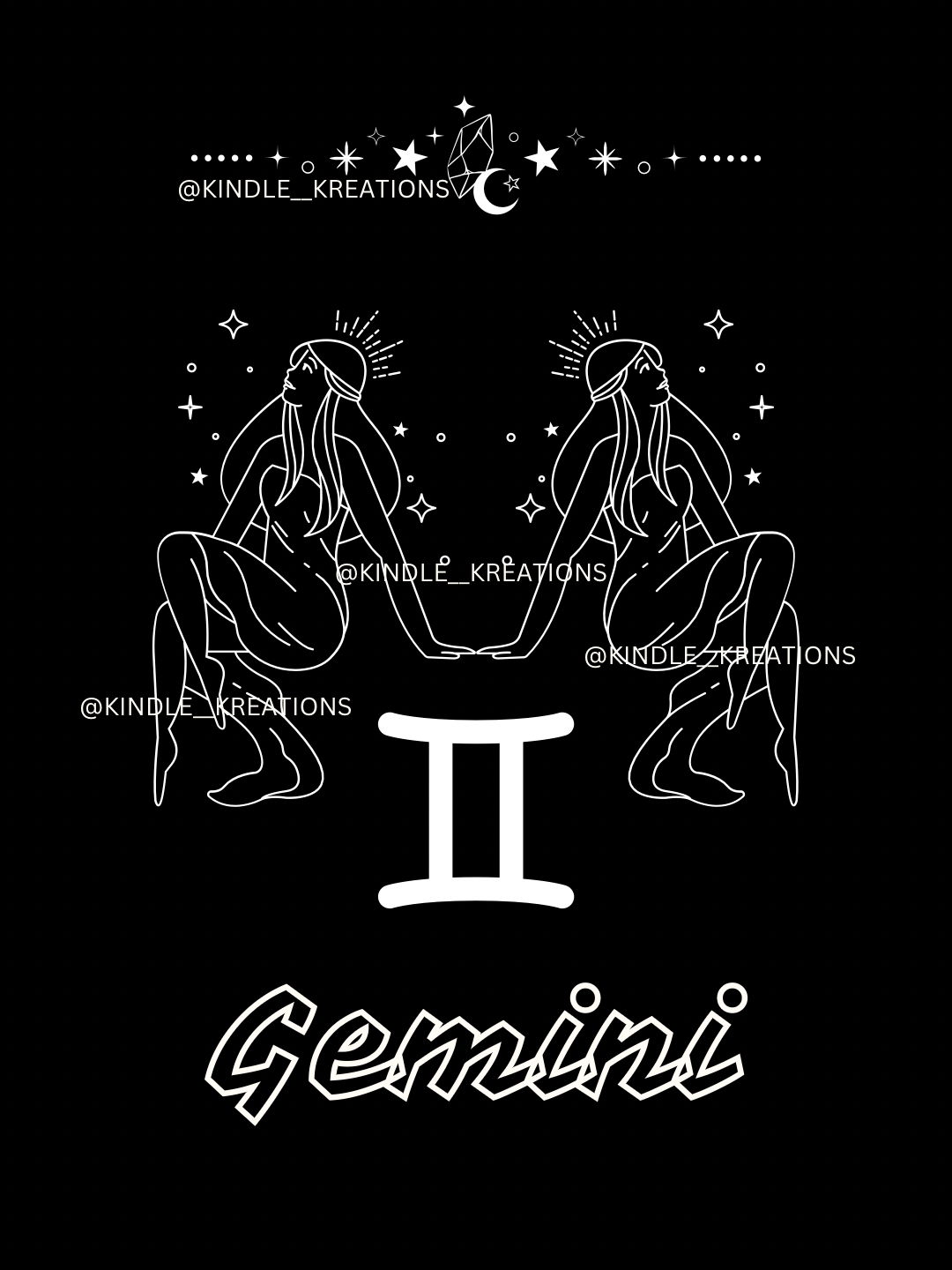 GEMINI ZODIAC KINDLE LOCK SCREEN