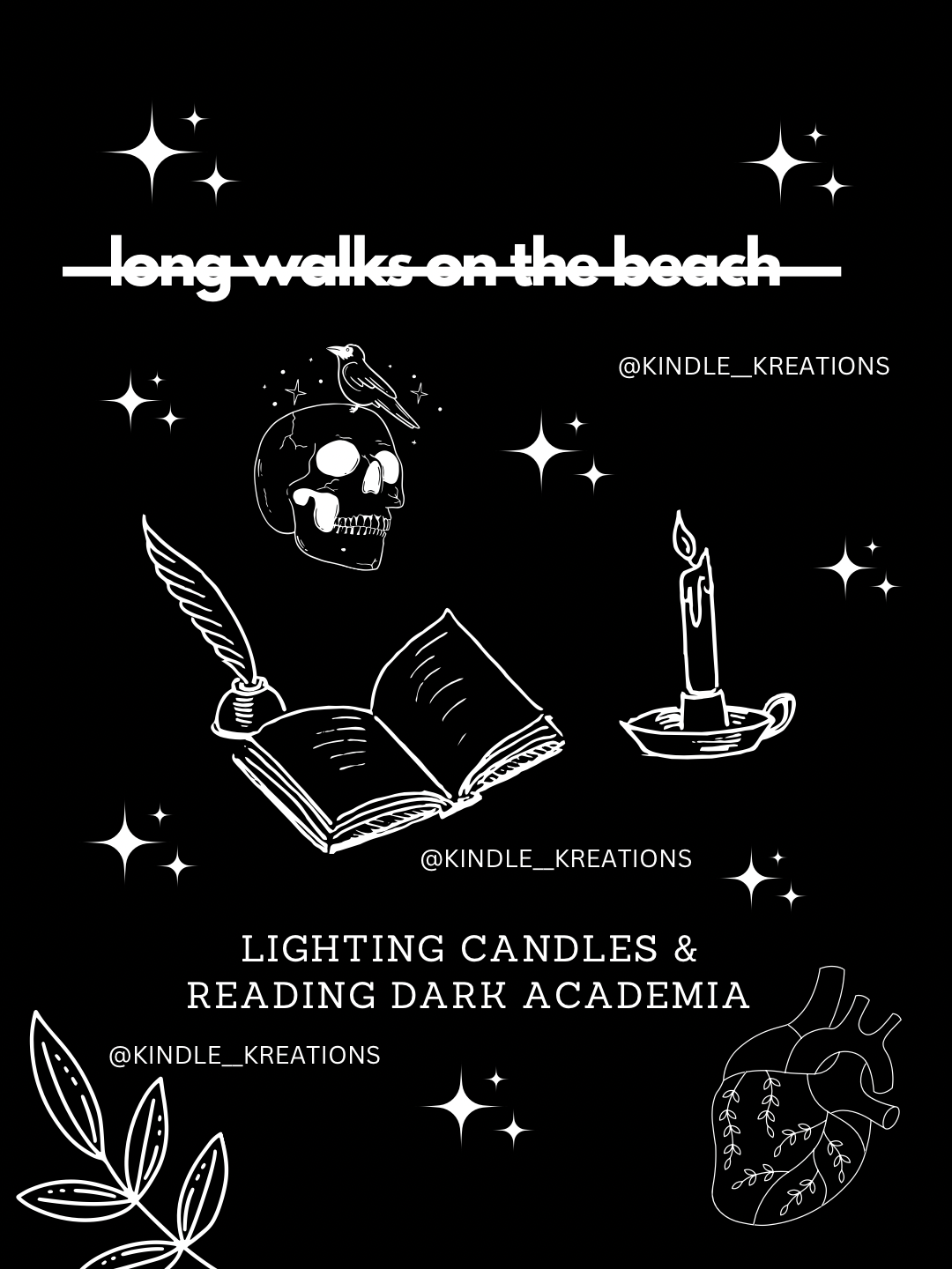 CANDLES & DARK ACADEMIA KINDLE SCREEN SAVER