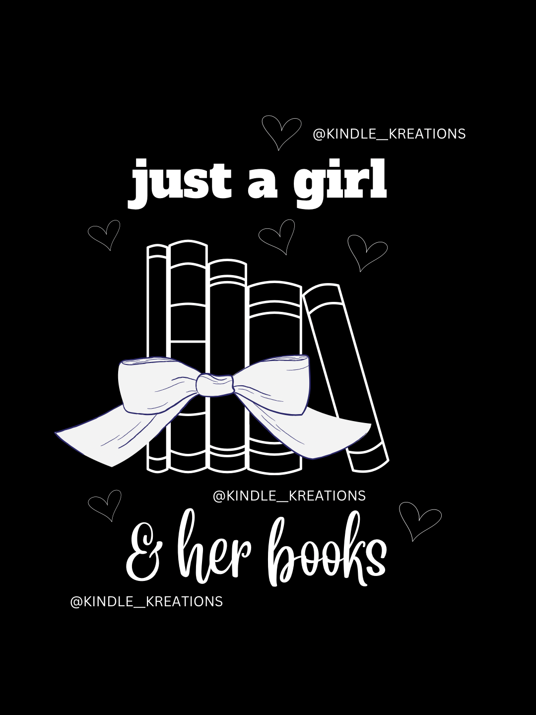 A GIRL & HER BOOKS KINDLE SCREEN SAVER