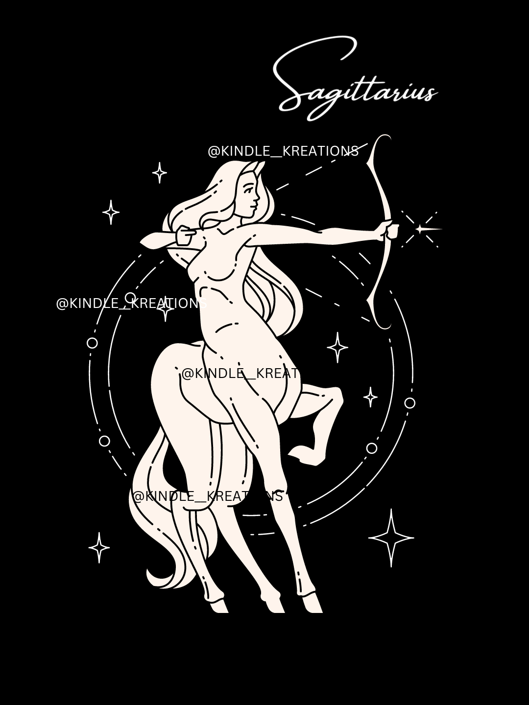 SAGITTARIUS ZODIAC KINDLE LOCK SCREEN